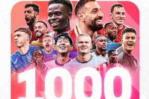 里程碑时刻！英超发布海报，庆祝本赛季联赛总进球数达1000球
