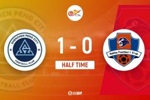 半场-新鹏城暂1-0梅州 韦斯利点射恩戈姆送点梅州进球被吹出界