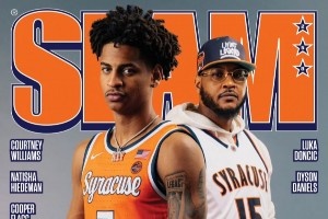 子承父业！安东尼父子身穿雪城球衣为《SLAM》拍摄杂志封面！