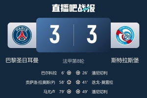 斯特拉斯堡主帅：我对球员的表现感到很自豪，年轻就是我们的力量