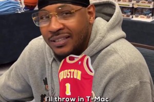 心目中球衣Top5？安东尼：火箭麦迪、猛龙卡特、掘金甜瓜……