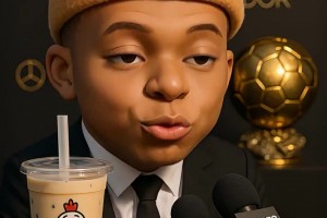 Q版ai姆巴佩：金球奖当然希望登贝莱，总不能是亚马尔吧😂